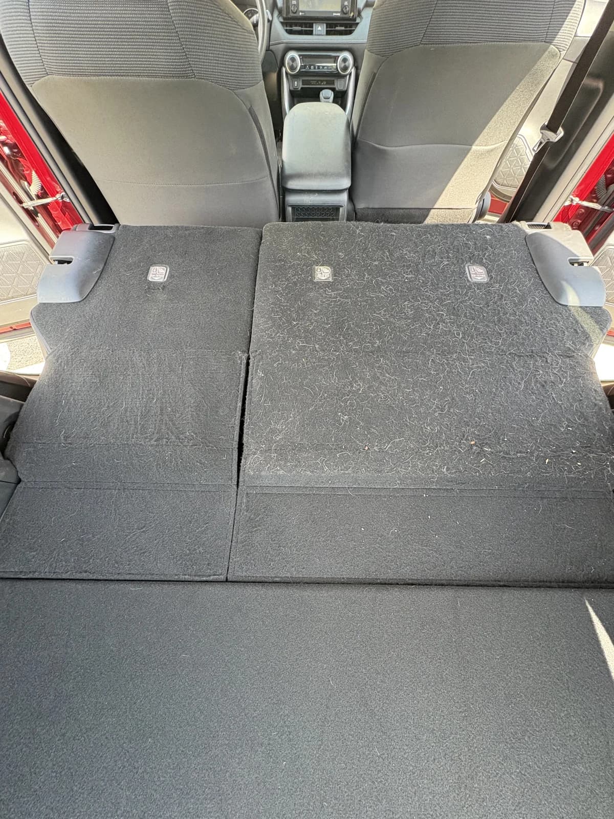 Clean truck floor mats